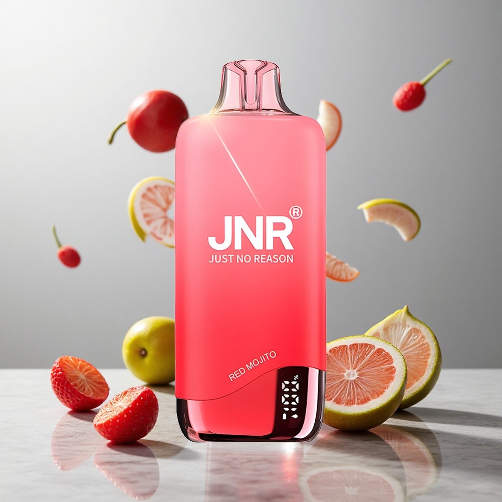 Mojito Rojo JNR Rainbow 10500 Caladas Disposable Vape 18ml Tanque de e-Líquido 600mAh Batería