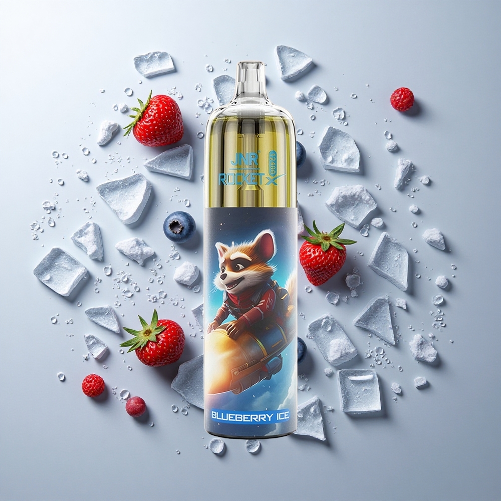 Arándano Azul Helado JNR Rocket-X 12400 Caladas Flujo de Aire Ajustable Batería 850mAh