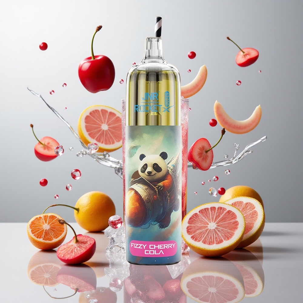 Cereza Refresco de Cola Fizzy JNR Rocket-X 12400 Caladas con Batería 850mAh y Luz RGB