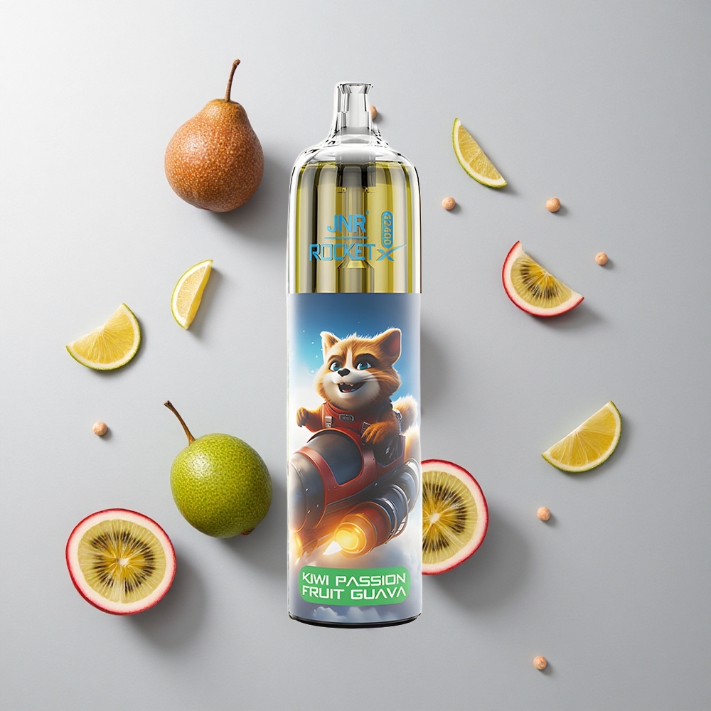 Kiwi Maracuyá Guayaba JNR Rocket-X 12400 Caladas con Batería 850mAh y Carga Rápida Type-C
