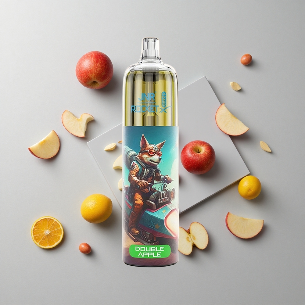 Manzana Doble JNR Rocket-X 12400 Caladas con Flujo de Aire Ajustable y Batería de 850mAh