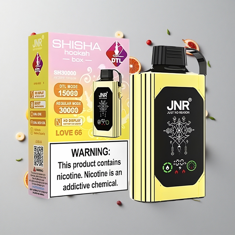 Amor 66 JNR Shisha Hookah Box 20500 Caladas Pantalla HD Dual Mesh Coil