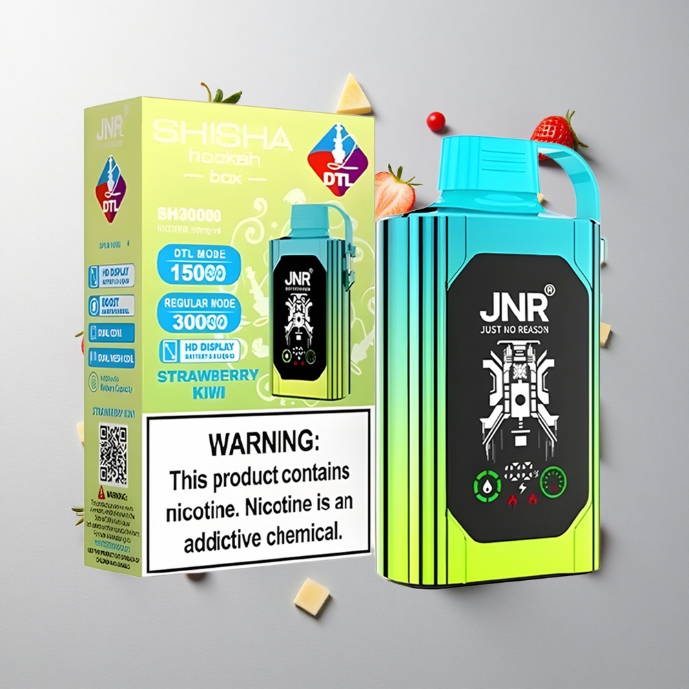 Fresa Kiwi JNR Shisha Hookah Box 20500 Caladas Pantalla HD Carga Rápida Tipo-C
