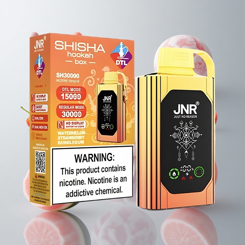 Sandía Fresa Chicle JNR Shisha Hookah Box 20500 Caladas Pantalla HD Batería 1000mAh