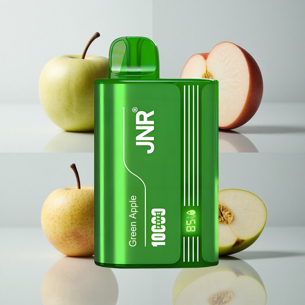 Manzana Verde Melocotón Pera JNR Tank 10000 Caladas Pantalla Digital Doble Malla