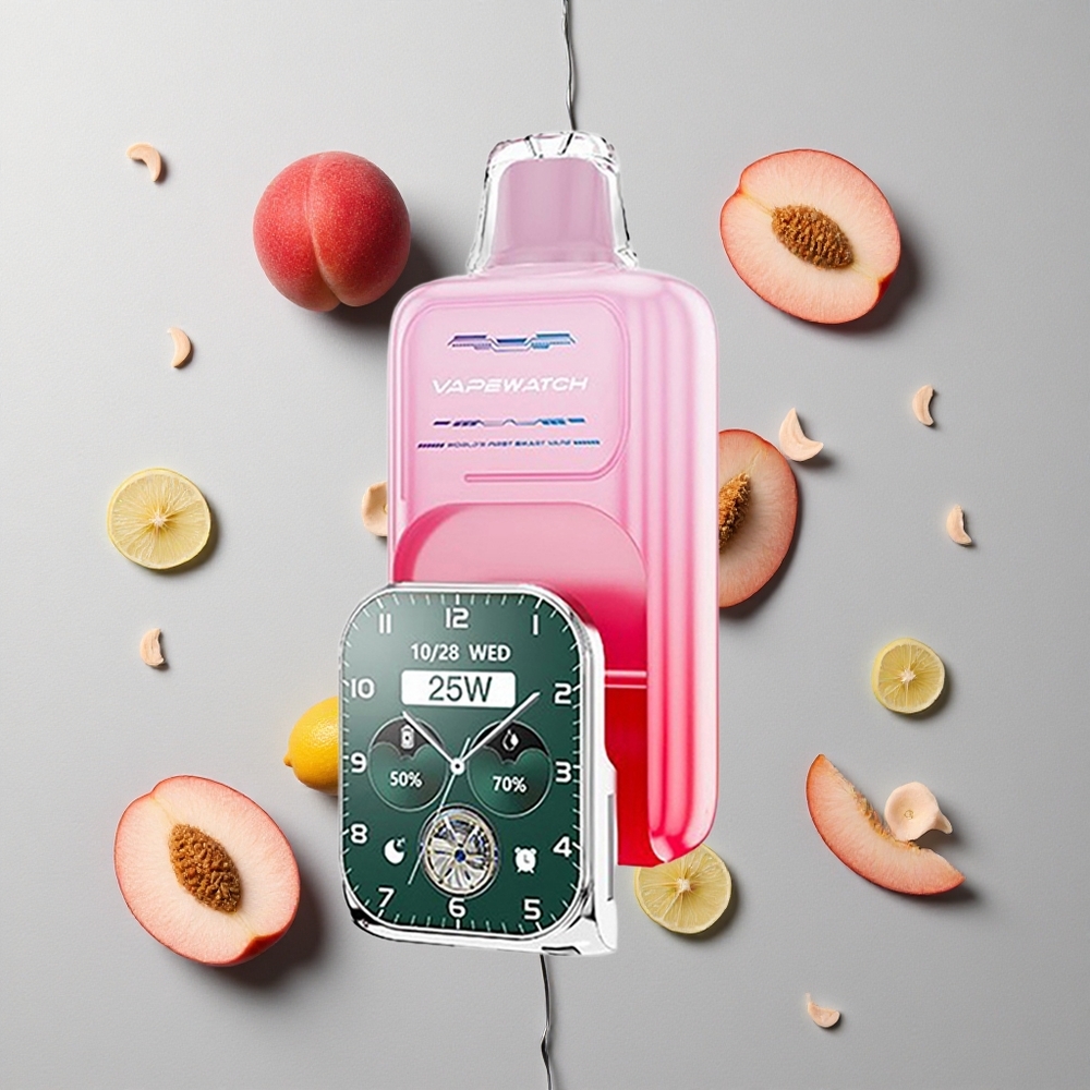 Melocotón de Georgia JNR Vape Watch 30000 Caladas 1000mAh Tipo-C