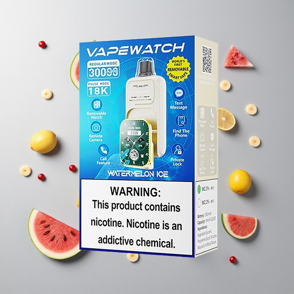 Sandía Helada JNR Vape Watch 30000 Caladas Dual Malla y 19mL