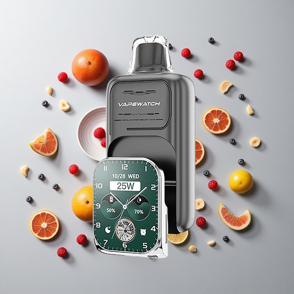 Triple Berry JNR Vape Watch 30000 Caladas con Batería de 1000mAh y 19mL de Líquido