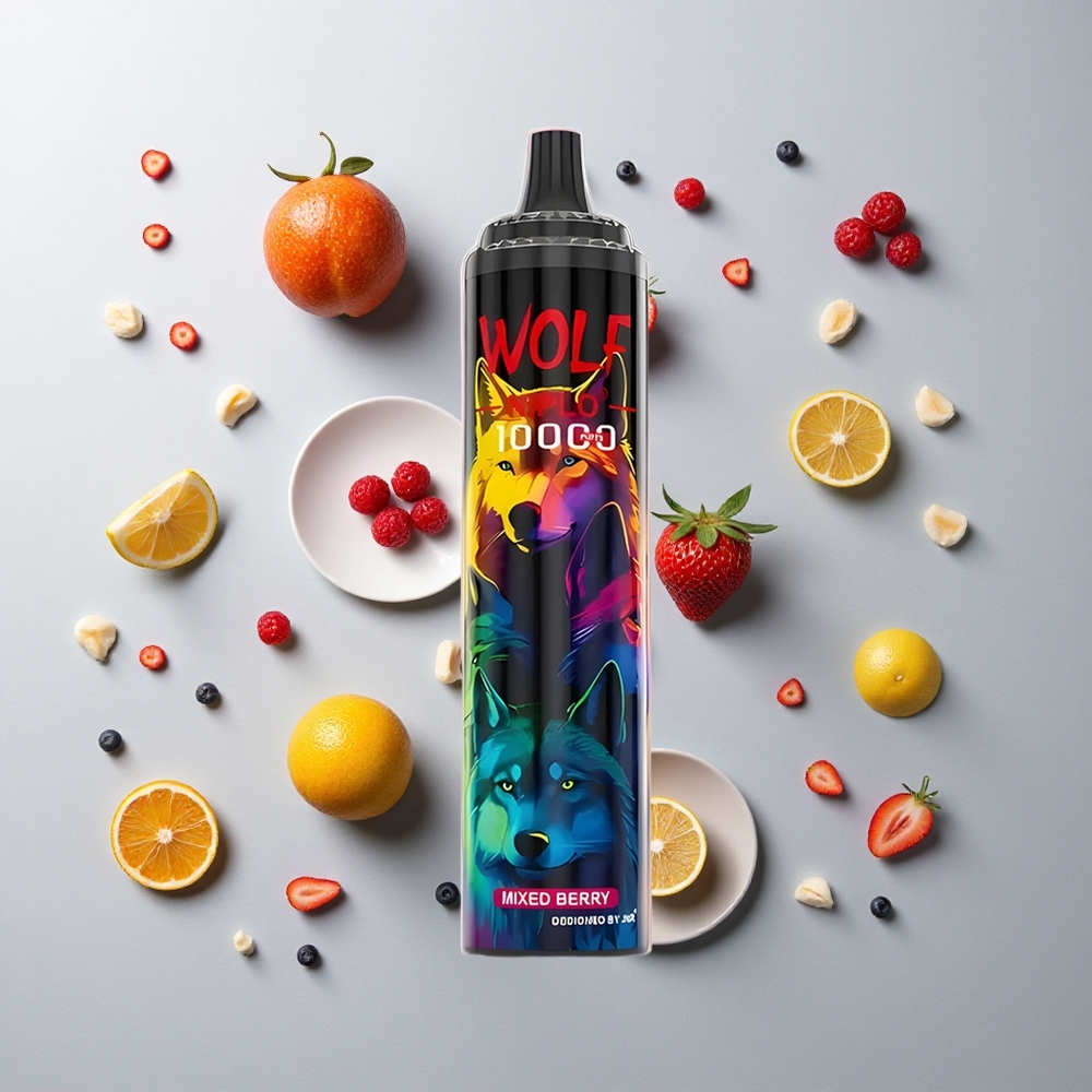Bayas Mixtas JNR Wolf Niplo 10000 Caladas 20ml 0% 2% 5% Nicotina