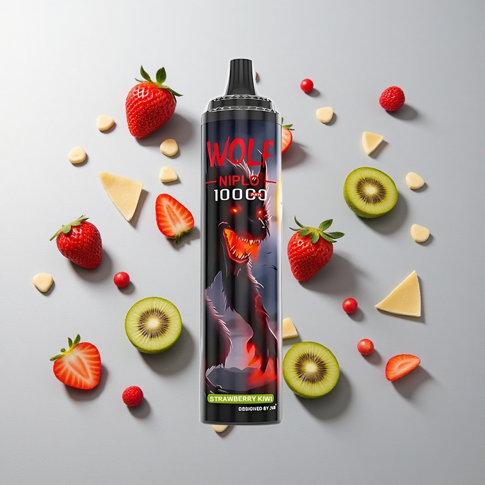 Fresa Kiwi JNR Wolf Niplo 10000 Caladas 20ml 0% 2% 5% Nicotina