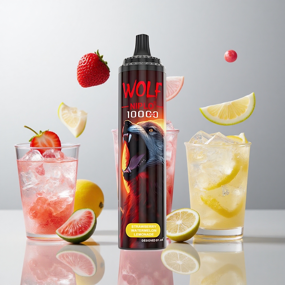 Fresa Sandía Limonada JNR Wolf Niplo 10000 Caladas con Batería 650mAh y E-líquido 20ml