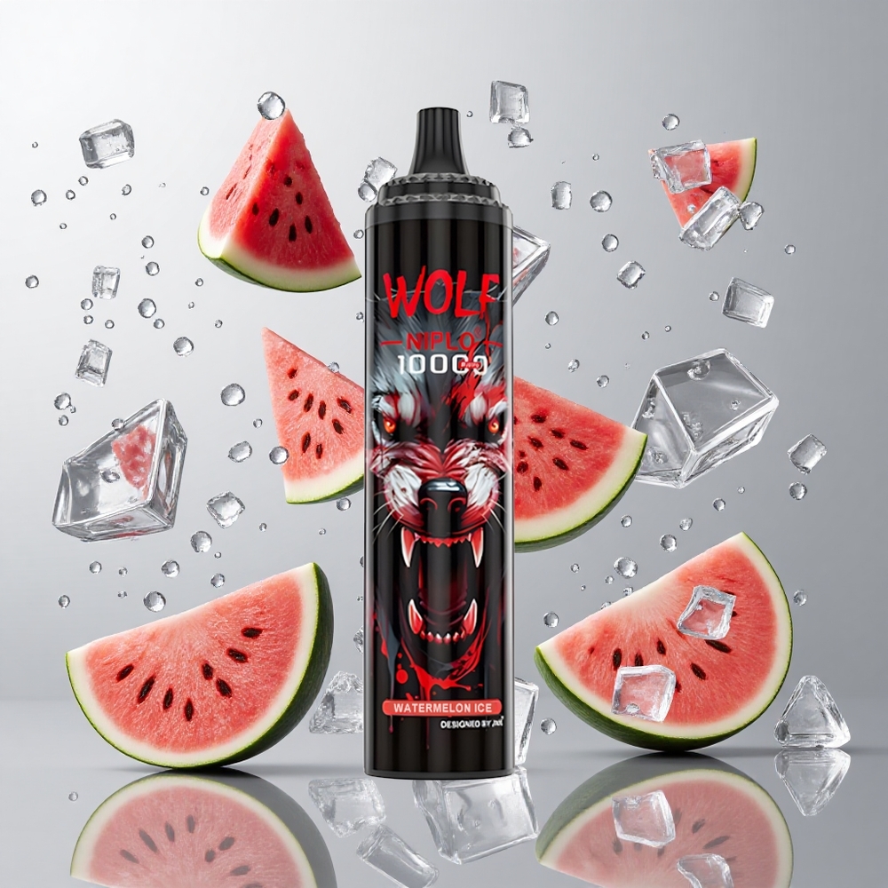 Sandía Hielo JNR Wolf Niplo 10000 Caladas 20ml 0% 2% 5% Nicotina