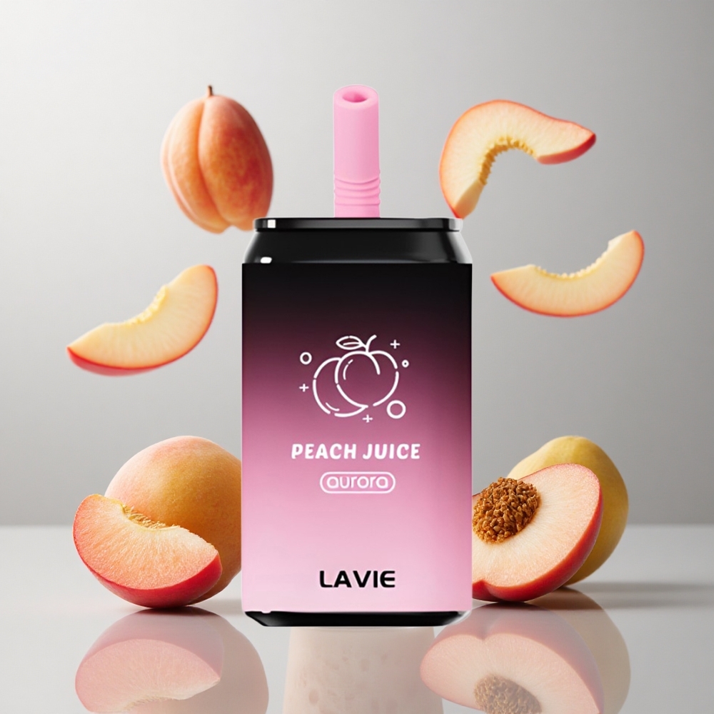 Jugo de Melocotón LAVIE Aurora 11000 Caladas Recargable Tipo C 22ML