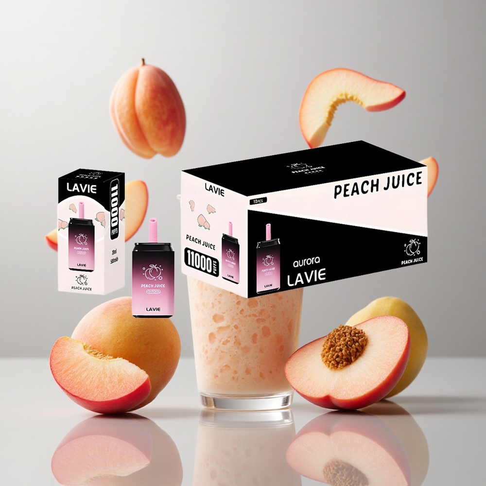 Jugo de Melocotón LAVIE Aurora 11000 Caladas Recargable Tipo C 22ML