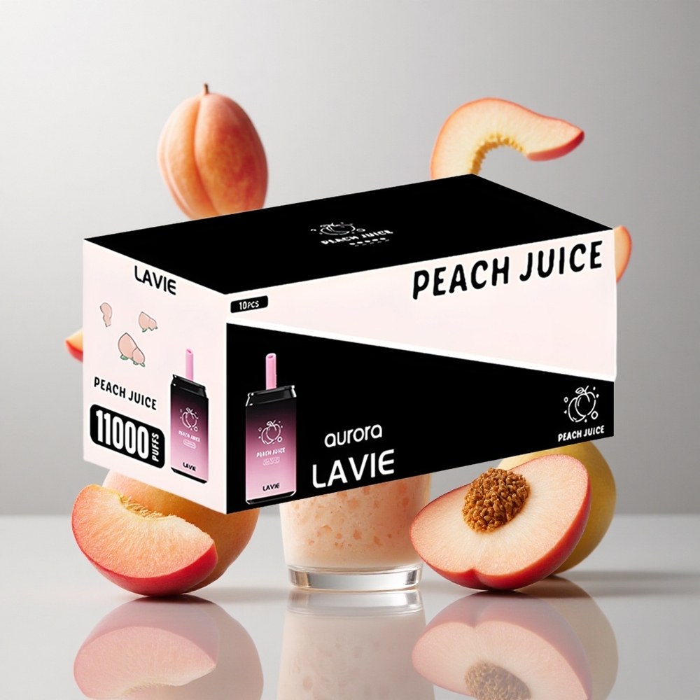Jugo de Melocotón LAVIE Aurora 11000 Caladas Recargable Tipo C 22ML