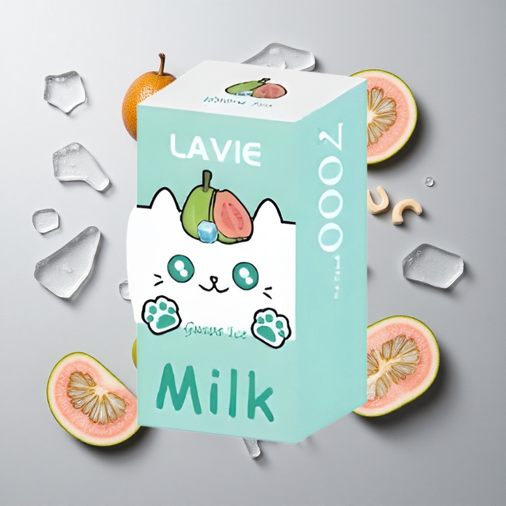 Guayaba Hielo LAVIE Milk 7000 Caladas 16ML 0% 2% 5% Nicotina
