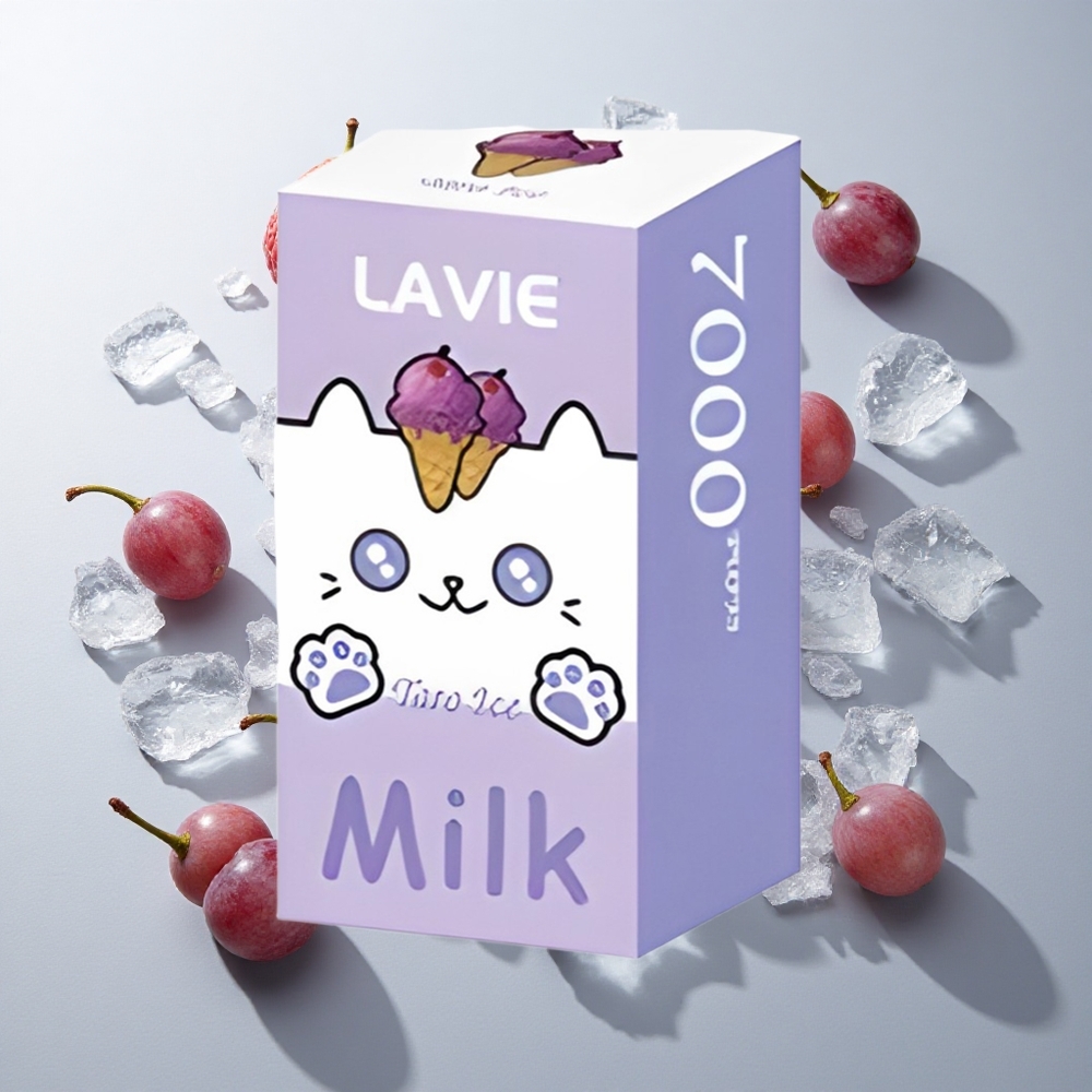 Helado de Uva LAVIE Milk 7000 Caladas 16ML 0% 2% 5% Nicotina