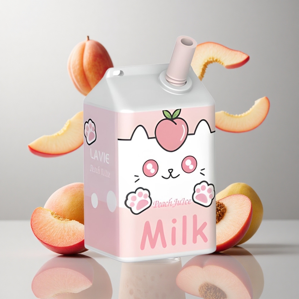 Jugo de Melocotón LAVIE Milk 7000 Caladas 16ML Tipo C Recargable