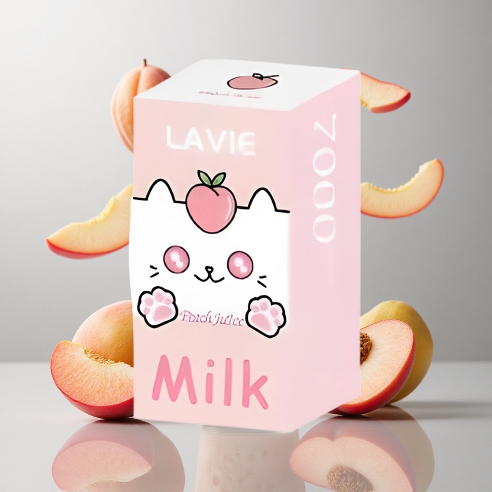 Jugo de Melocotón LAVIE Milk 7000 Caladas 16ML Tipo C Recargable